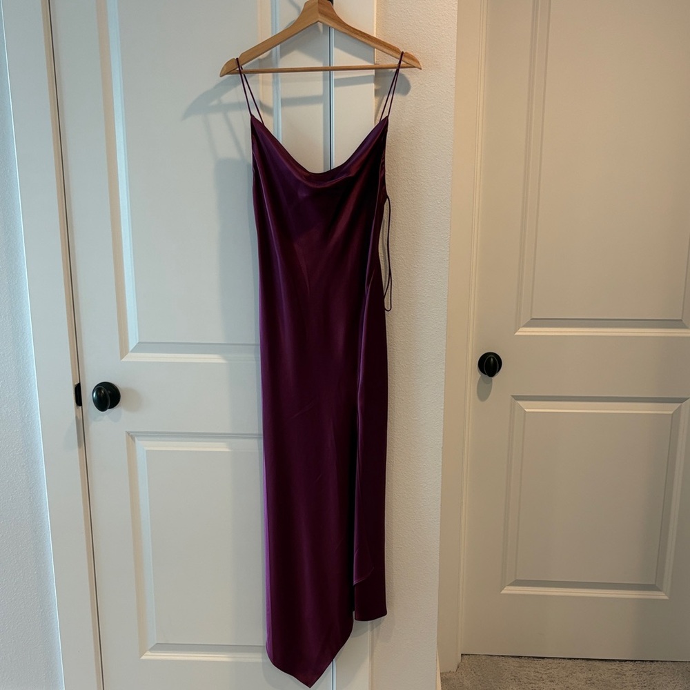 Alice + Olivia Asymmetrical Purple Dress